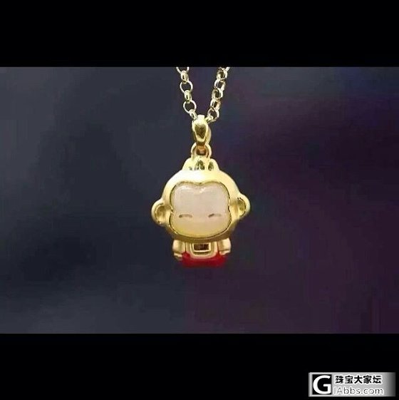 非常萌的可爱小猴吊坠团购_珠宝