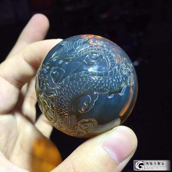 收藏的龙珠，蓝珀_珠宝琥珀
