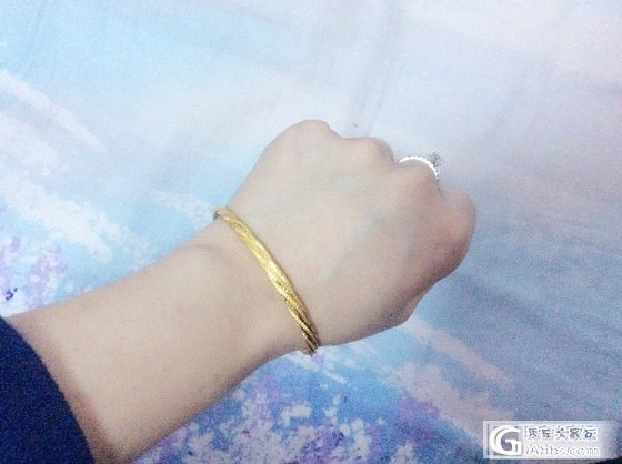 人生第一个金镯子，也是结婚一周年礼物～江南雨暂时没法收了，要不..._金