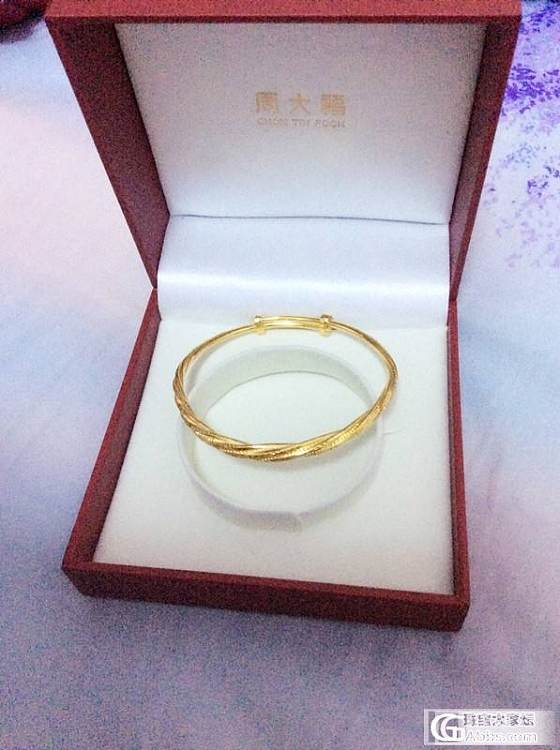人生第一个金镯子，也是结婚一周年礼物～江南雨暂时没法收了，要不..._金