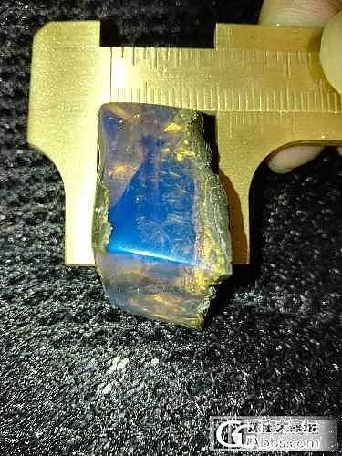 发一块多米尼加蓝豆腐给大家看_原石琥珀