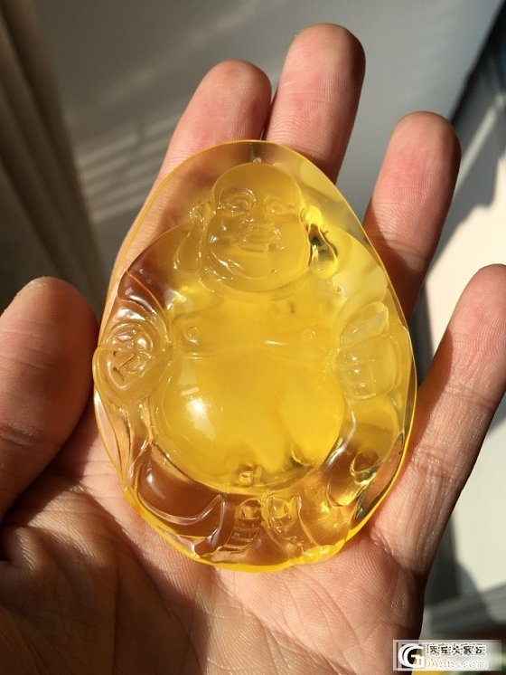 金绞蜜弥勒佛_珠宝琥珀