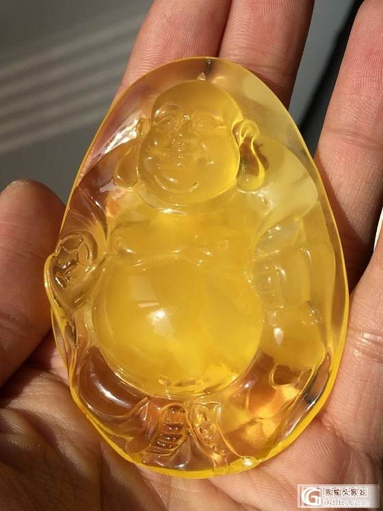 金绞蜜弥勒佛_珠宝琥珀