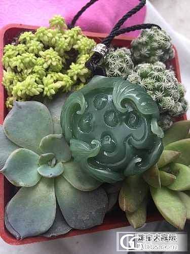 最近收货美货一堆 晒下 特色的莲花坠子 很美价格实惠 我拍的颜色深了_品尚翡翠