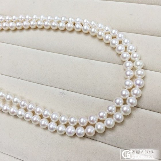 春节亲妈亲婆款珍珠项链团购！8-9mm正圆强光微微瑕，10-11mm强光近无暇四..._珠宝