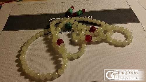 我的108颗新疆白籽串，非常油糥，就是有点微结构，纯欣赏_串珠和田玉