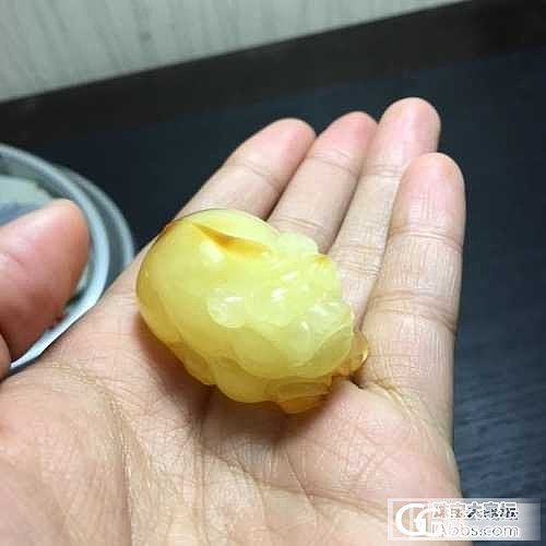 招财进宝 苏工蜜蜡貔貅一只_蜜蜡