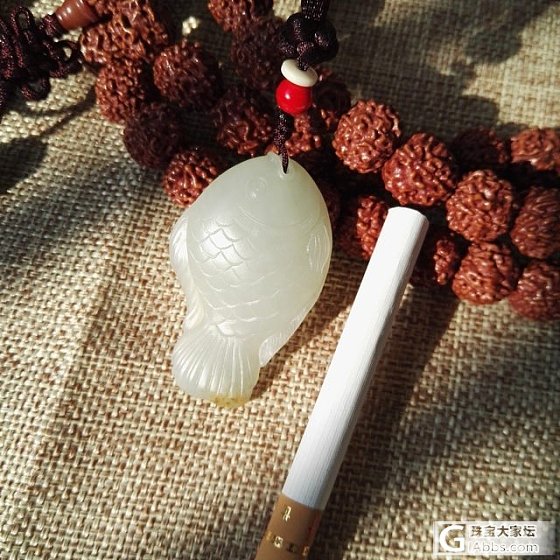 小挂件   籽料小白鱼   留皮_玉石