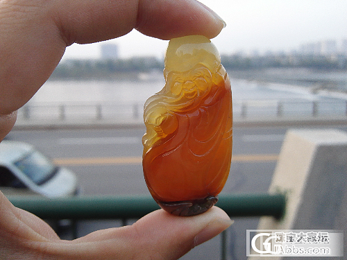 岫岩花玉，精雕南极仙翁_把玩件玉石