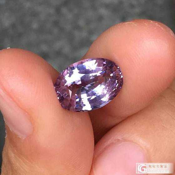 5克拉的lavender色的尖晶_刻面宝石尖晶石