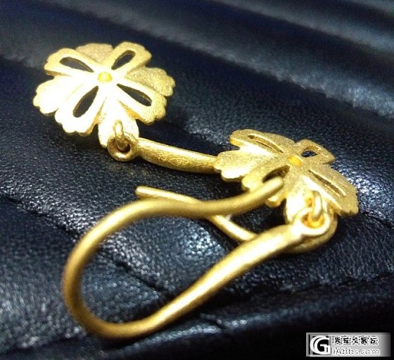 周生生格桑花耳坠_金