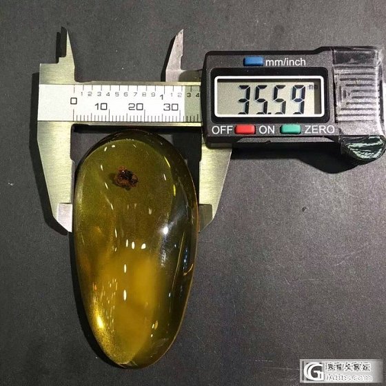 俄料金包蜜吊坠  内部树包体清晰可见_有机宝石