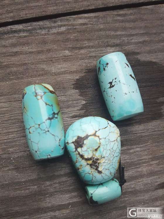 找了半年，十年陈籽星月终于全部找好了 松石腰珠与松石三通_菩提子