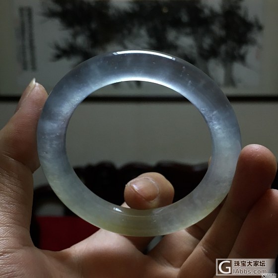 光圈，另一面是黄翡翠吗？_手镯翡翠