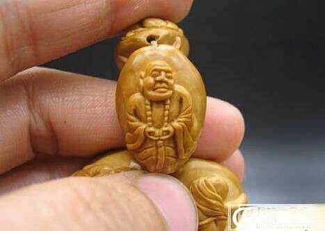 小重器具 纯手工18罗汉浮雕_橄榄核