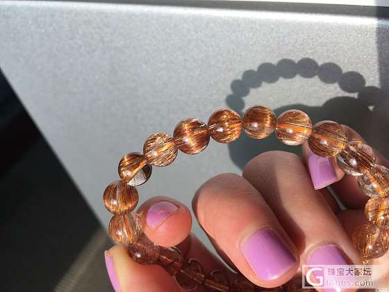 铜发晶？小白求估价，貌似被坑了。_发晶珠串