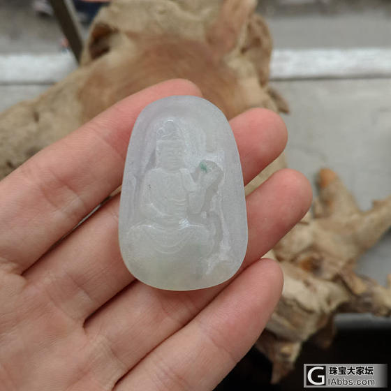 第一次私人定制成功，送给心爱的女人_雕刻明料翡翠