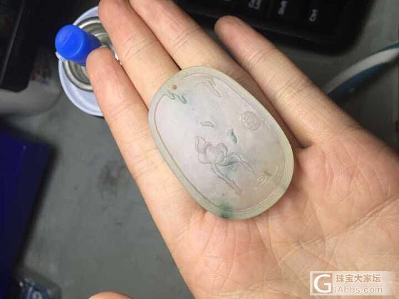 第一次私人定制成功，送给心爱的女人_雕刻明料翡翠