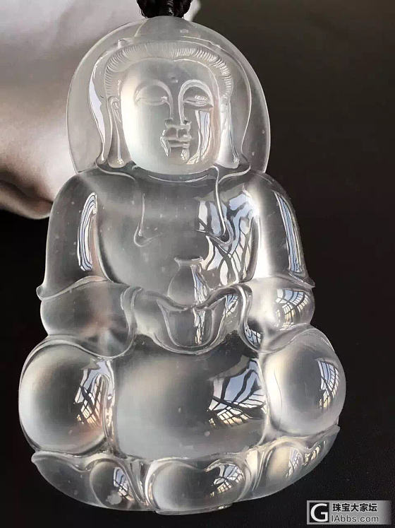 玻璃种的大观音_翡翠