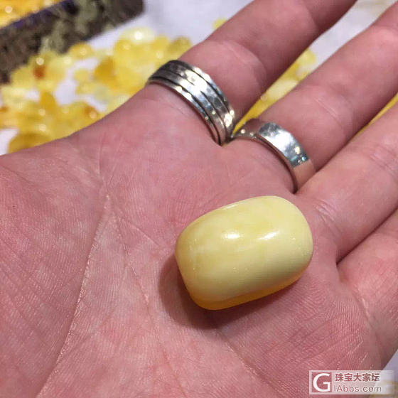 蜜了，难得蜜了一颗面包戒_戒指蜜蜡