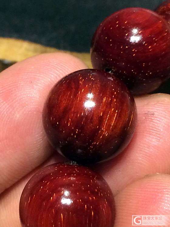 850小叶紫檀 鸡血红满星 1.5手串_小叶紫檀