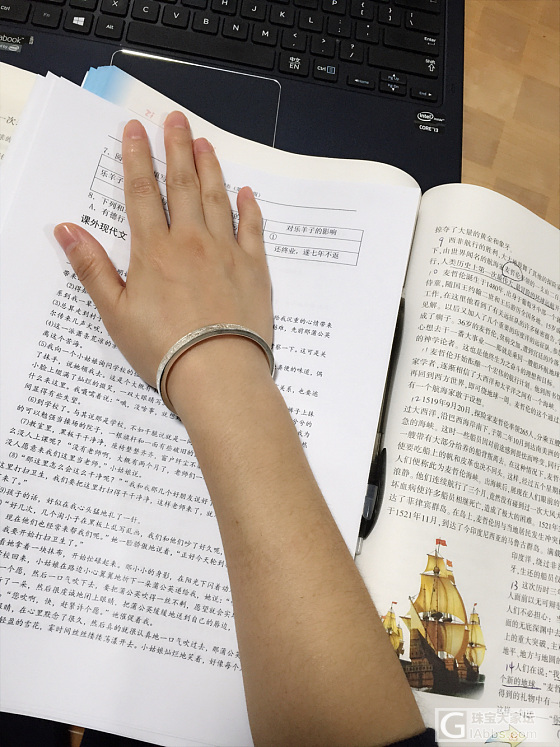 南记四喜镯子上手体验感受_银手镯