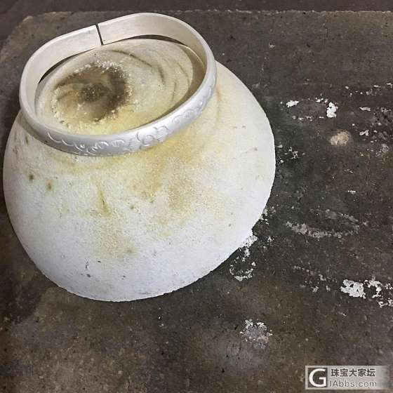 人生的第一只手工镯…给老妈的。感觉一般_手镯银