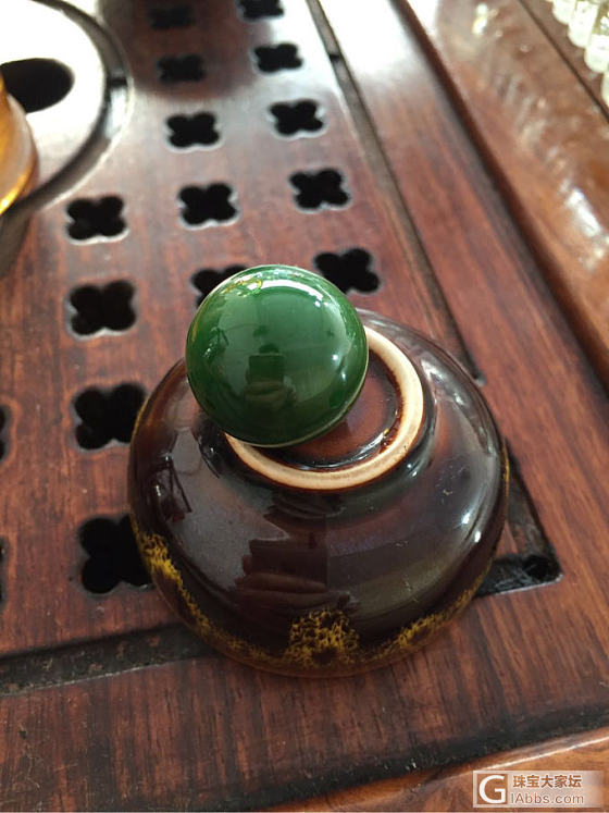 客户定制的20厘大珠，美得不要不要的_碧玉