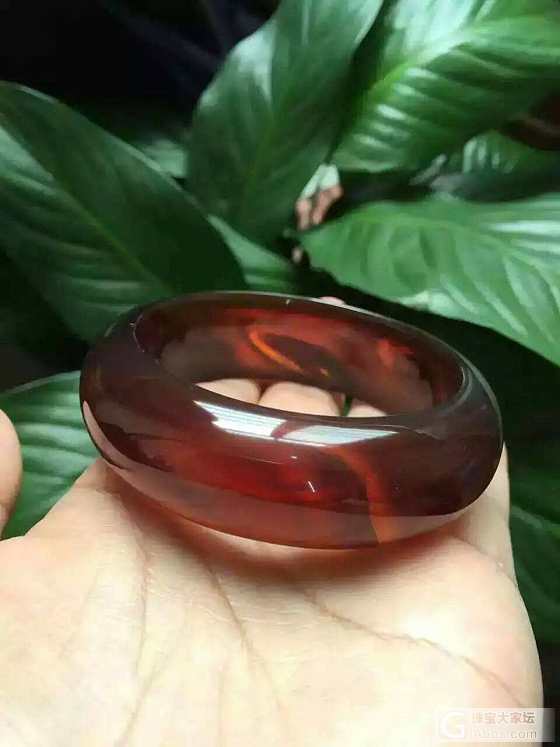 棕红蜜手镯_琥珀蜜蜡