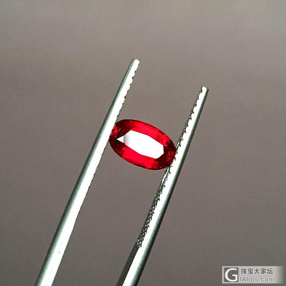 1.04克拉 小精品无烧鸽血红 CGJ国际证书_名贵宝石
