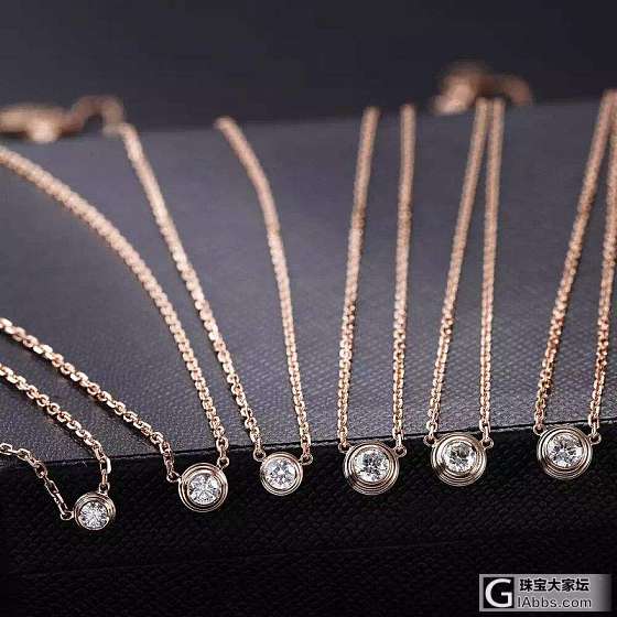 颈间之美系列  18K金钻石锁骨项链_项链钻石