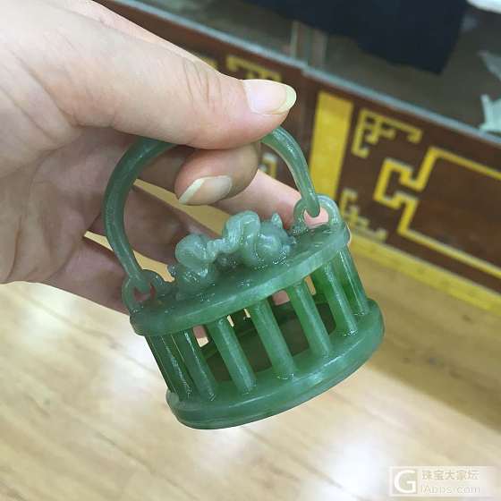 6月15新品：（糖白玉梳）（碧玉三羊开泰）（碧玉鸟笼）_梳子和田玉