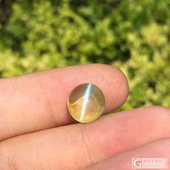 奇趣宝石：7.52克拉蜜糖色猫眼（honey）-GRS证书_猫眼