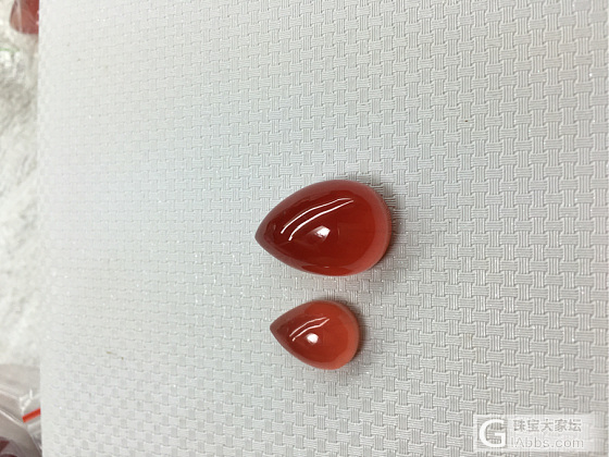 冰种红纹石_蛋面红纹石