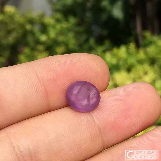 今日精品： 5.08克拉紫粉色星光蓝宝石 无烧GRS国际证书_蓝宝石