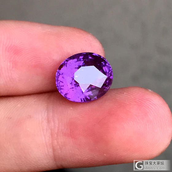 7.19克拉-无烧-vivid purple- -天然紫色蓝宝石AIGS国际证书_刻面宝石蓝宝石
