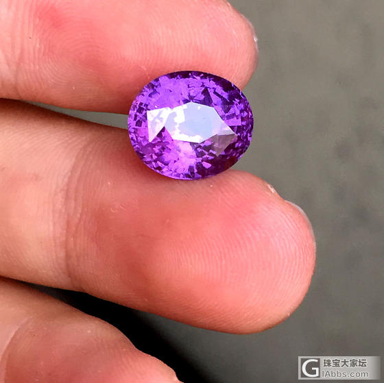 7.19克拉-无烧-vivid purple- -天然紫色蓝宝石AIGS国际证书_刻面宝石蓝宝石