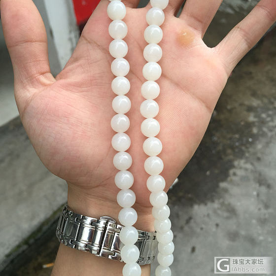 昆仑玉青海料_和田玉珠串