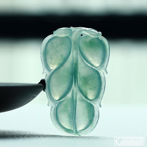 冰种翡翠金枝玉叶玉坠男女挂件YC20985_翡翠