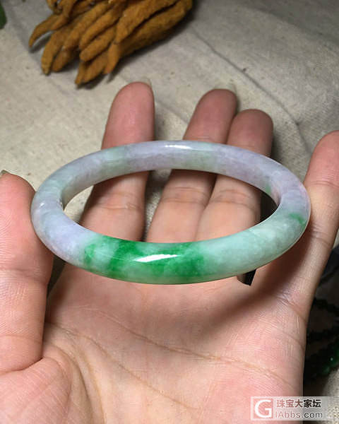 ~蘇蘇暖溏~【春带彩翡翠手镯】_手镯翡翠
