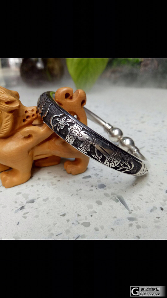 拼人品的镯子在路上了_手镯银
