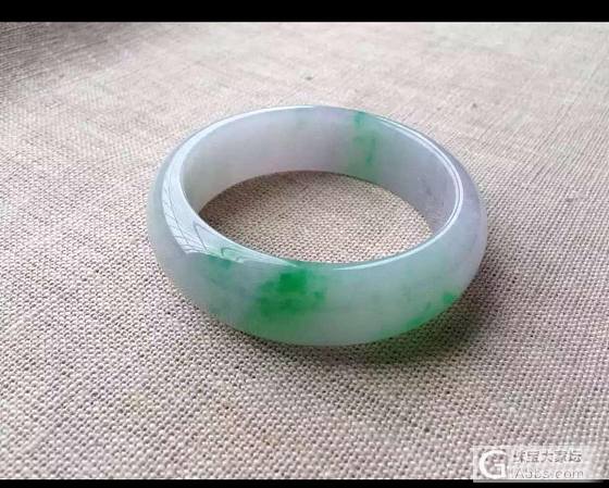 刚入手的春彩贵妃_手镯翡翠