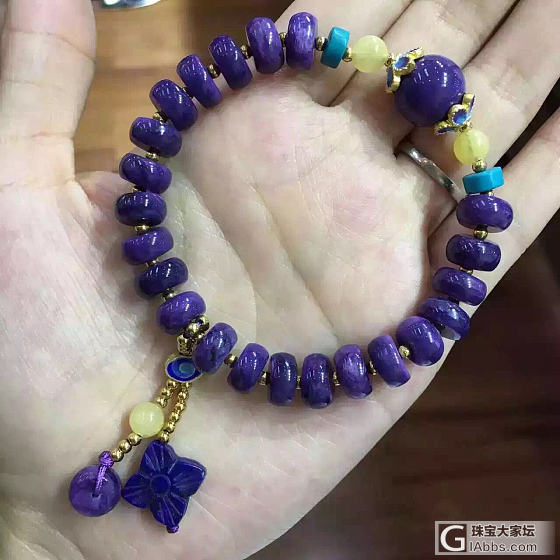 紫龙晶小手链_紫龙晶