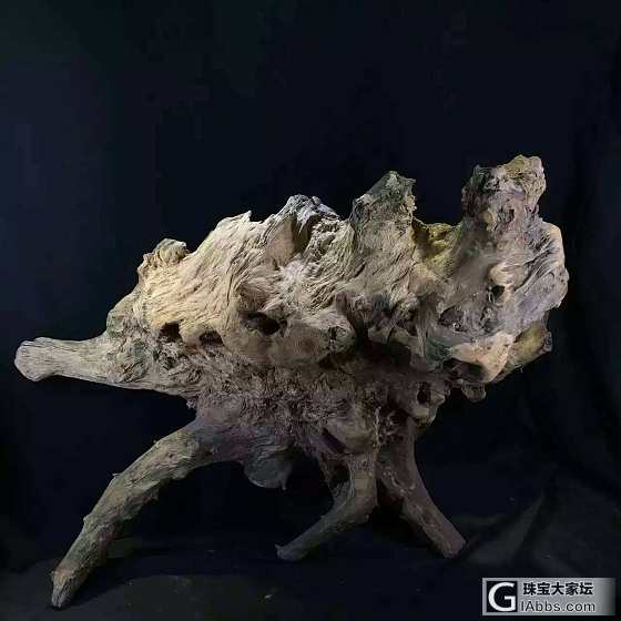 禅意根雕：禅语，纯手工陶瓷配天然风化木_文玩