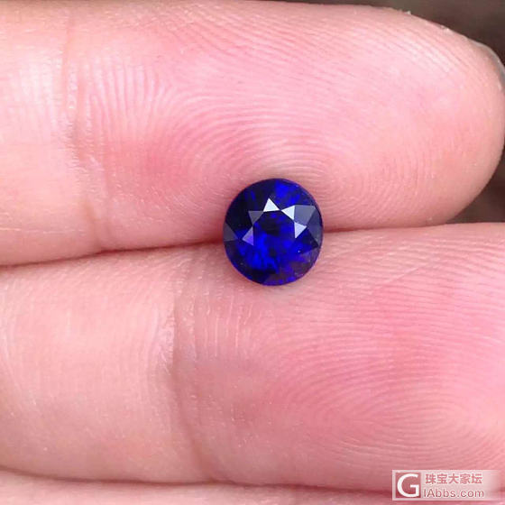 赚钱去上课，出颗皇家蓝小圆形_刻面宝石蓝宝石