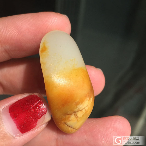 新疆和田玉子玉黄皮白玉籽料原石_和田玉