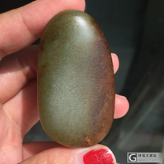 新疆和田玉子玉，青玉籽料原石_原石和田玉