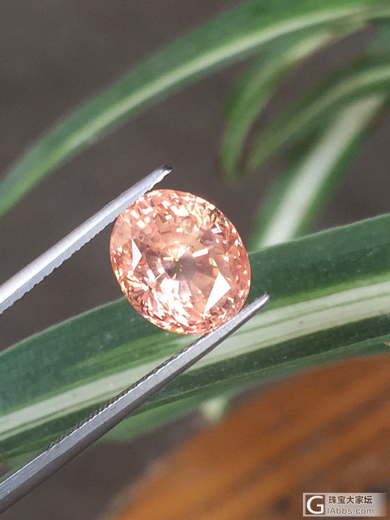 【皇家彩宝】一颗bling闪的帕帕拉恰🎈_彩色宝石蓝宝石刻面宝石