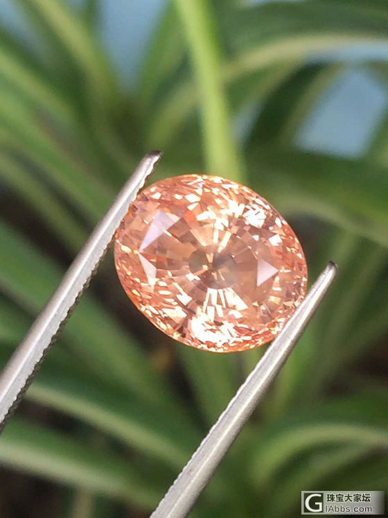 【皇家彩宝】一颗bling闪的帕帕拉恰🎈_彩色宝石蓝宝石刻面宝石