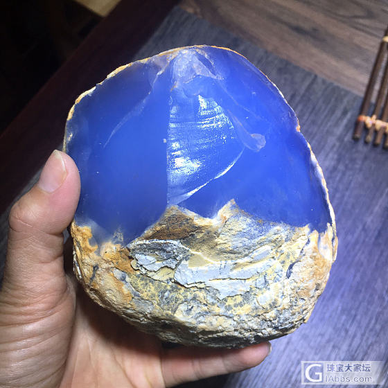 天然蓝玉髓原石_玉髓原石